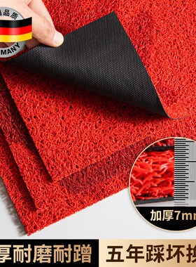 可裁剪红色入户门地垫p进门门垫乔迁喜庆脚垫2025新款丝圈玄关垫
