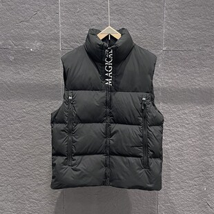 2024新款男式羽绒马甲时尚百搭保暖羽绒服刺绣加厚保暖羽绒服