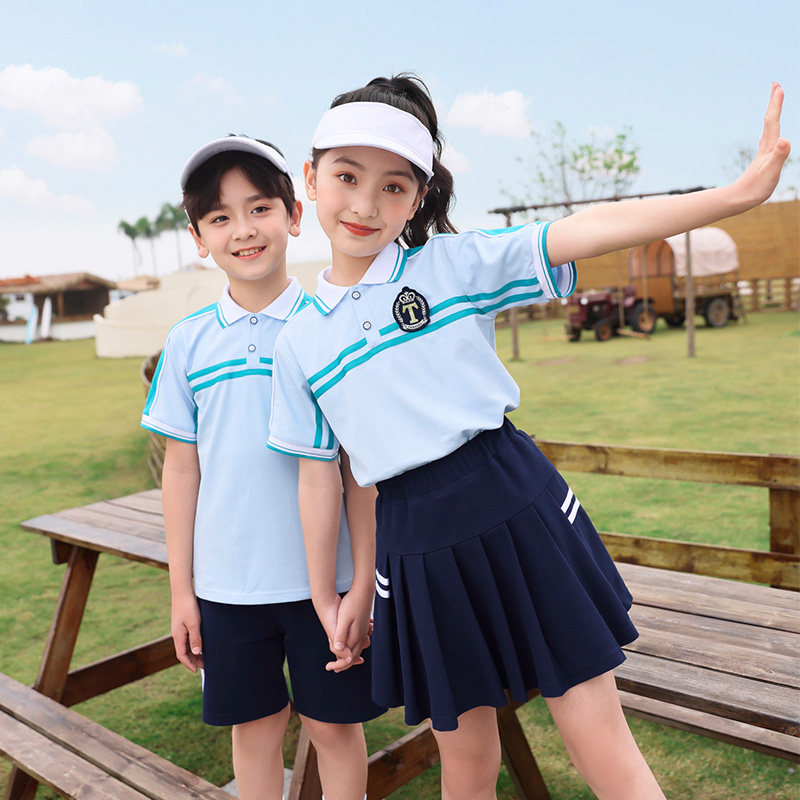 幼儿园园服夏季装儿童运动会班服老师毕业照英伦风小学生校服套装