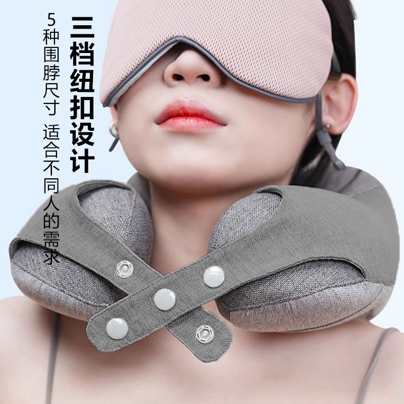 办公室坐着睡觉神器仰睡U型枕工位午睡椅背延长头枕椅子加高靠头