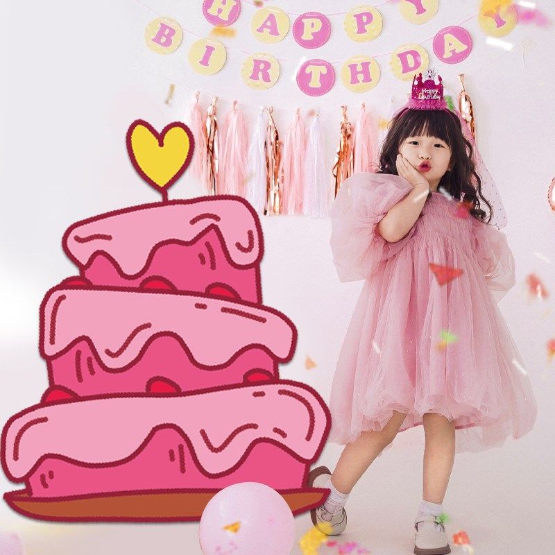 女周岁孩生日快乐蛋糕kt板立牌拍照布置道具店铺装饰卡通手绘背景,节庆用品/礼品,节日装扮用品,淘宝优惠券,粉丝福利购,淘宝优惠卷