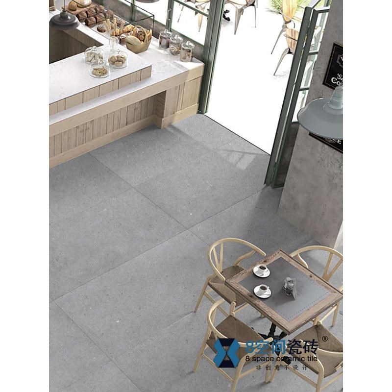 现代意式简约质感全瓷通体砖客餐厅干粒面防滑地砖磨砂哑光大瓷砖