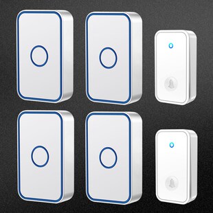 无线门铃家用智能不用电池门钟自发电防水遥控电子Y二拖四免电池