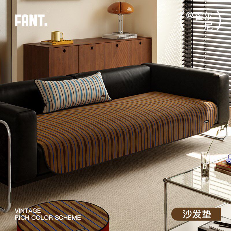 霍尔尼秋冬沙发垫k2024新款高级感简约现代一片式固定防滑定制坐