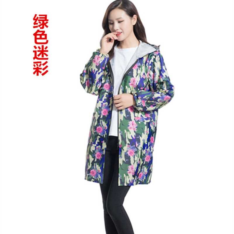 新款拉链罩衫男女成人厨房长袖围裙女防水罩衣连帽韩式时尚居