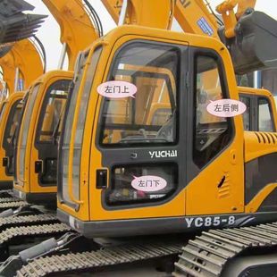 886 适用玉柴85 885 135 8挖掘机玻璃前挡门下后侧后挡防护网