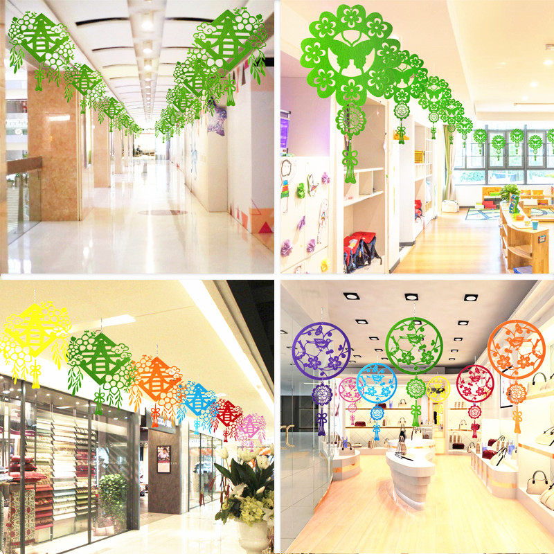 春天装饰商场空中挂件店铺简约场景布置天花板顶棚挂饰幼儿园吊饰