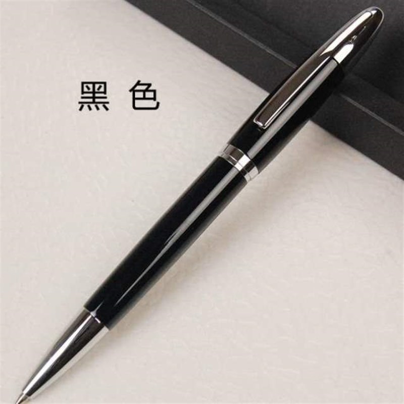 手感圆珠笔油性不锈钢好笔金属G2笔芯原子笔出芯笔旋转圆珠笔