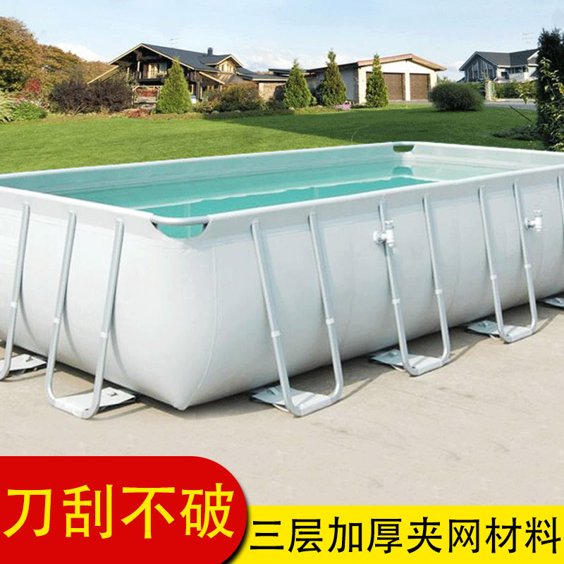 大型成人游泳池超大号家用支架泳池户外移动养鱼池加厚儿童游泳池