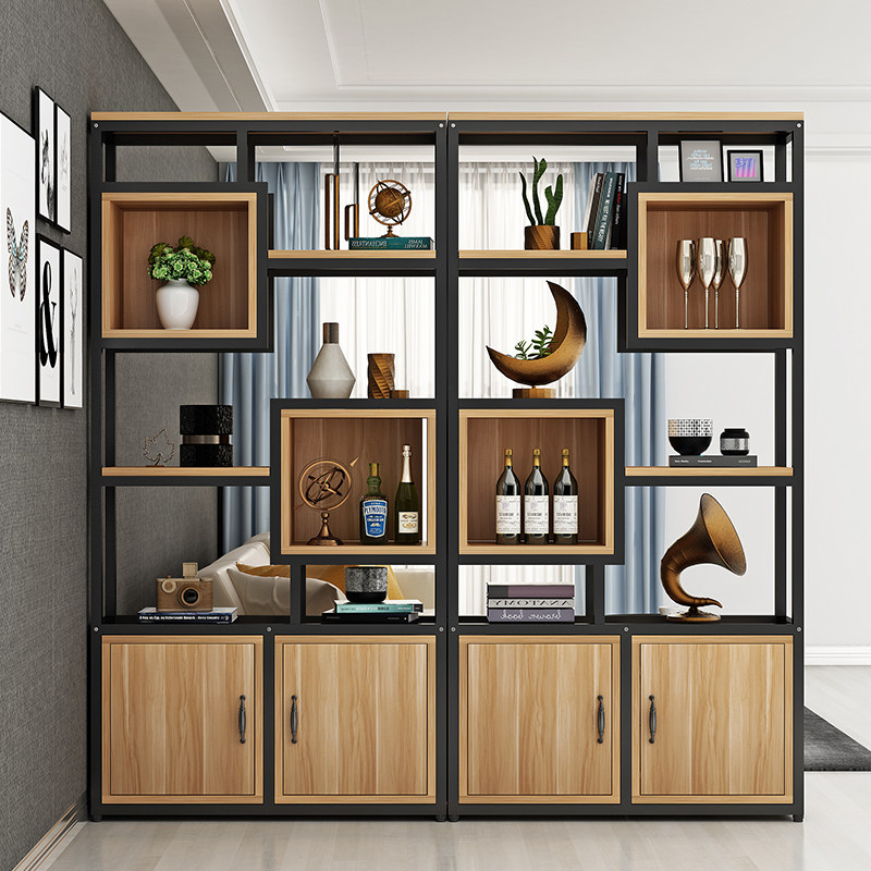 美式隔断铁艺屏风展示柜工业风置物架餐厅玄关客厅简单书架货架墙,商业/办公家具,办公屏风/隔断,淘宝优惠券,粉丝福利购,淘宝优惠卷