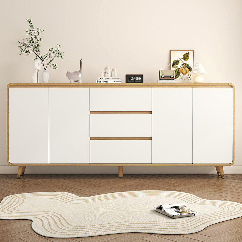 实木餐边柜现代简约客厅靠墙茶水柜子储物柜厨房置物柜橱柜收纳柜,住宅家具,餐边柜,淘宝优惠券,粉丝福利购,淘宝优惠卷