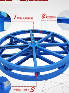 带刹车电缆放线盘1米2米吨槽钢卧式电缆圆盘光缆纤放线神器放线架
