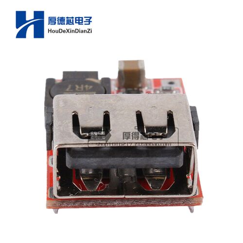 DC-DC降压电源模块 6-24V12V转5V3A 车载USB手机充电器97.5%