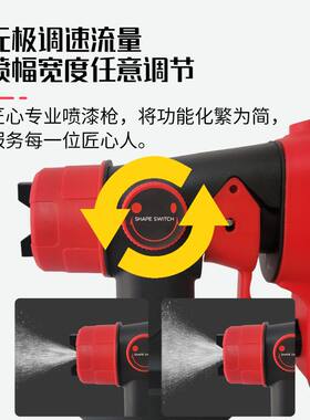 德国进口油漆喷枪乳胶漆喷漆枪涂料喷漆机彩色钢瓦喷漆电动喷漆家