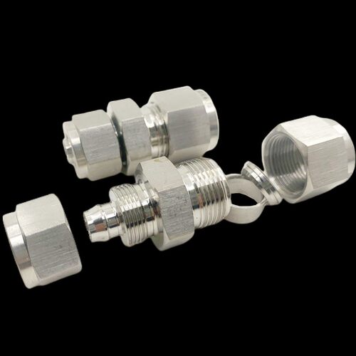 正宗304不锈钢快拧对卡套直通接头 快拧变卡套6mm8mm10mm12mm