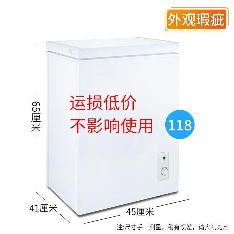 温控单冷家庭冷冻柜市场冷饮运损食堂冷柜立式家用小冰柜100升