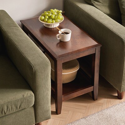 沙发中间小茶几桌子实木边几办公室单人茶桌台边柜桌W纯实木小方