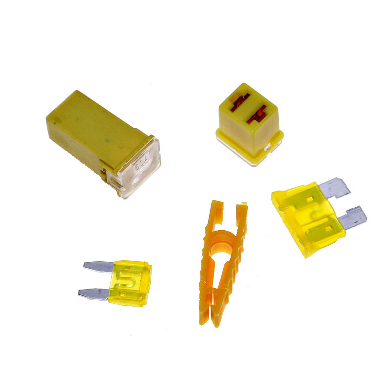 250个车用保险丝熔断器方形小号中号插片0.5A~30A汽车保险管套装