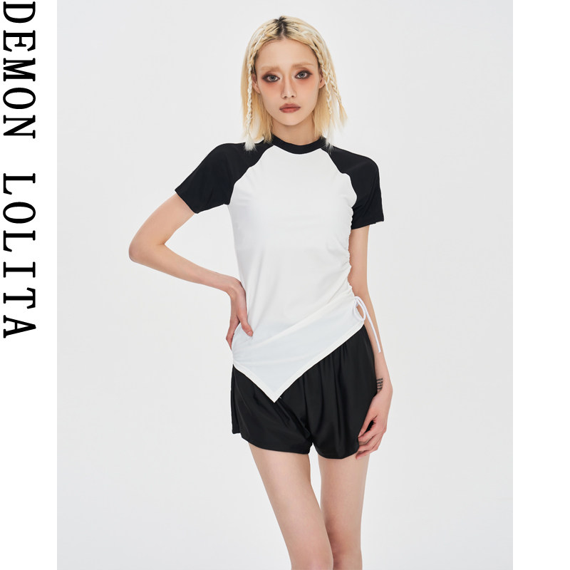 泳衣女2024新款分体裙式保守遮肚显瘦小胸聚拢高级感泡温泉泳衣女