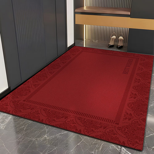 入户门地垫乔迁之喜门垫红色进门地毯喜庆高级感大门脚垫门口客厅