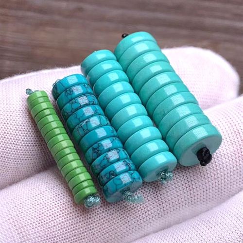 绿松石直切隔片散珠隔珠精品手串配珠隔垫片K薄款文玩配饰4m6m8m