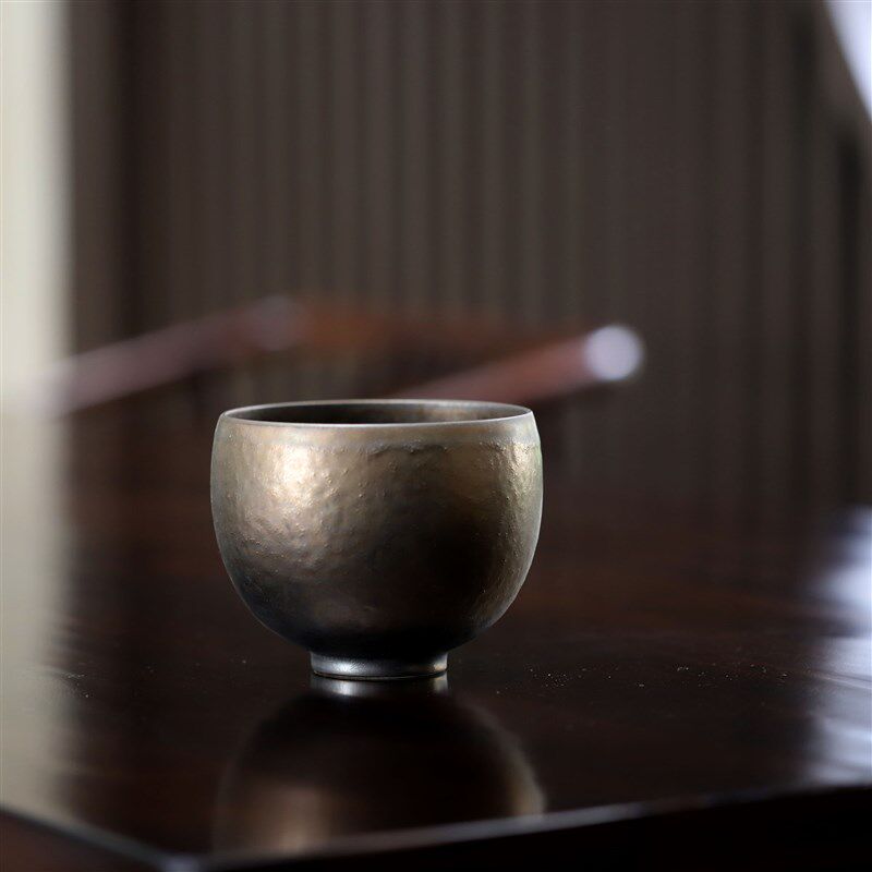 手工制作钵碗铁釉碗质朴风米饭碗汤碗面碗茶碗陶瓷餐具金属釉碗