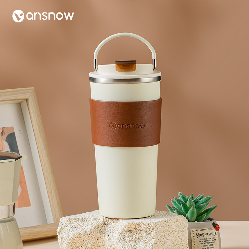 保温咖啡杯陶瓷内胆不锈钢高颜值便携随行外带大容量保冷保温杯