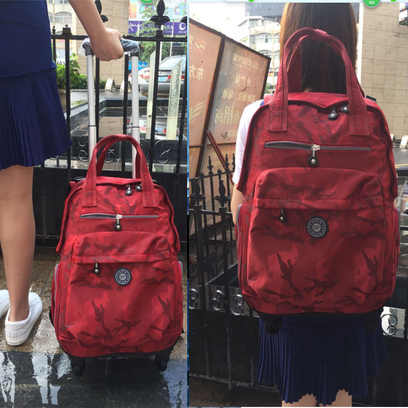 新品双肩拉杆背包万向轮可拆旅行箱防水超轻电脑S包旅游商务登机
