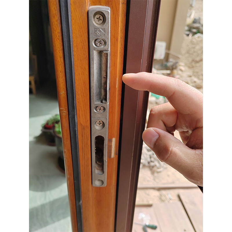 Roto铝包木门锁片锁点平开门锁具配件铝包木门锁扣板导向片门框片