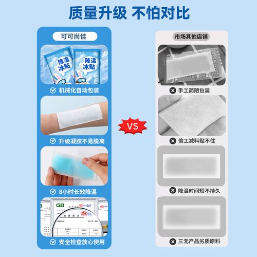 冰贴清凉提神醒脑学生军训用品神器防困夏季散热贴退热冰敷贴