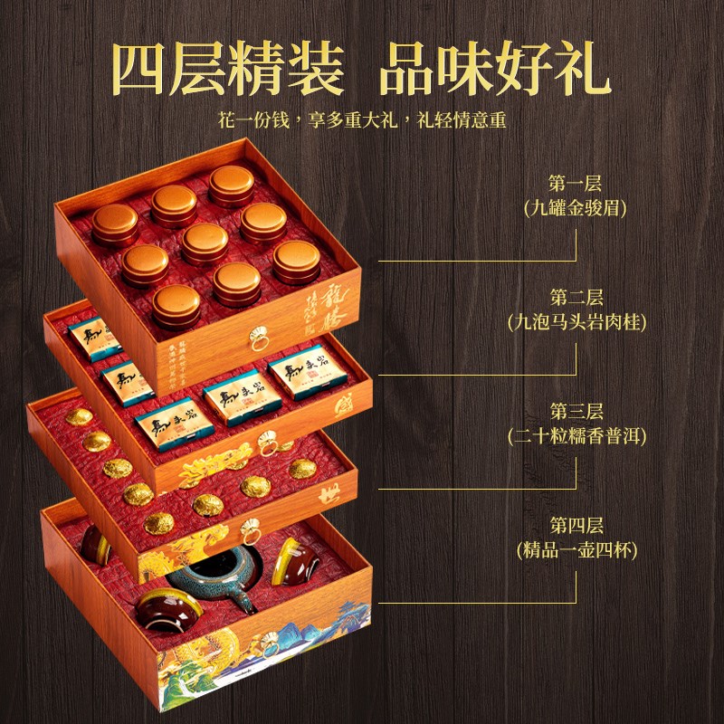 中秋节礼品礼盒送礼长辈父亲爸爸见家长父母60老年人高档茶具套装图片