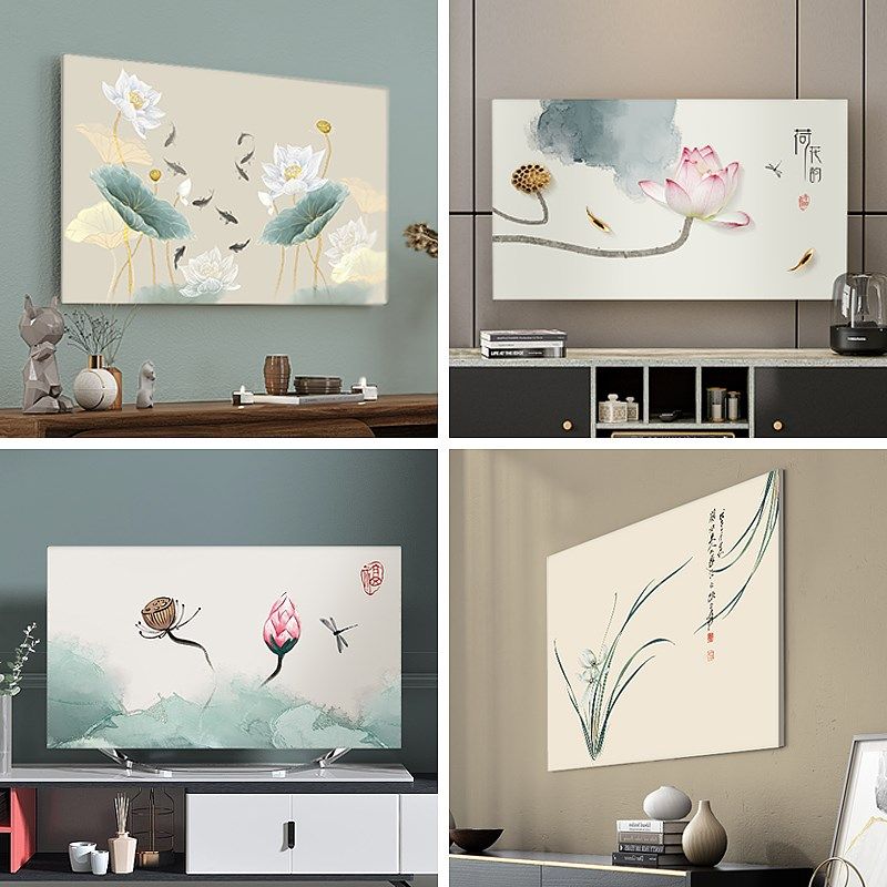 电视机防尘罩全包中式防滑盖布55寸65英寸75液晶弹力套罩2024新款