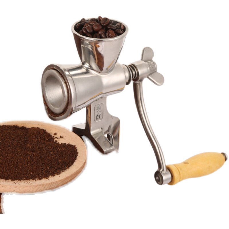 咖啡豆研磨机家用手摇磨豆机304不锈钢小型手动研磨器手磨咖啡机