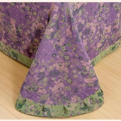 a类母婴级60支全棉双层纱四件套100色织提花被套床品