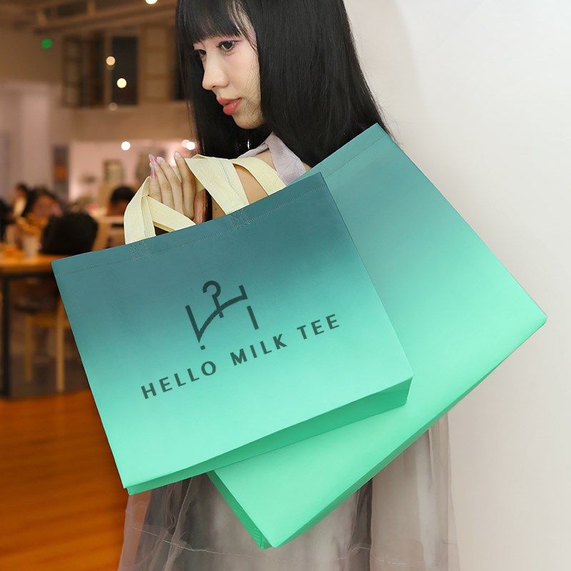 服装店袋子覆膜无纺布袋定制印LOGO加厚手提袋礼品袋包装袋购物袋