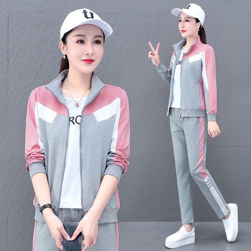 幼师工作服春秋套装幼儿园教师园服春秋季老师工作服幼师服三件套