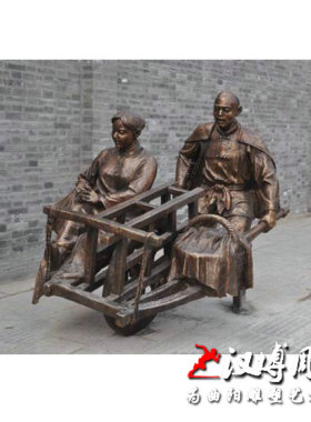 民俗雕塑吹糖人雕塑玻璃钢雕塑制作商业街摆放步行街古街城市雕塑