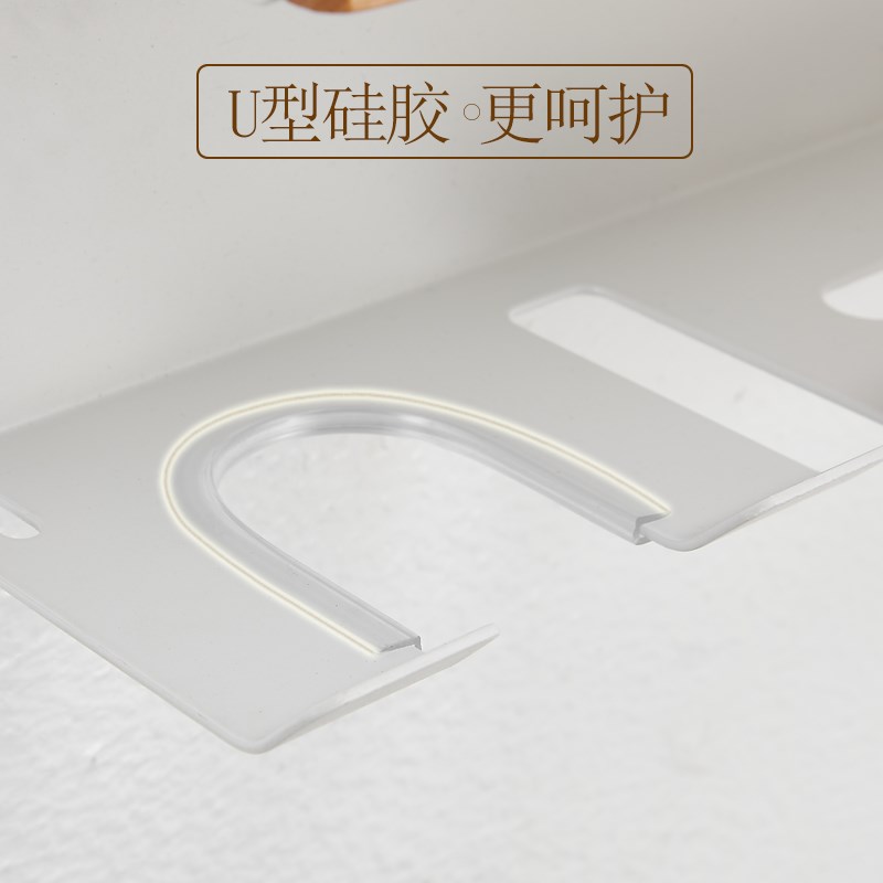 实木吹风机置物架浴室卫生间壁挂免打孔徕芬电吹风支架家用风筒架