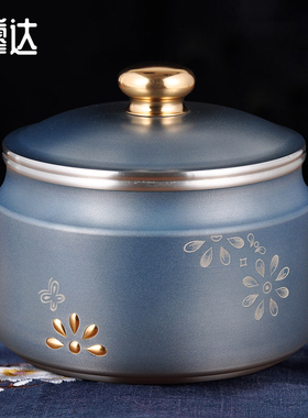 廖达纯锡茶叶罐雏菊锡罐茶罐送客户长辈退休纪念高档定制商务礼品