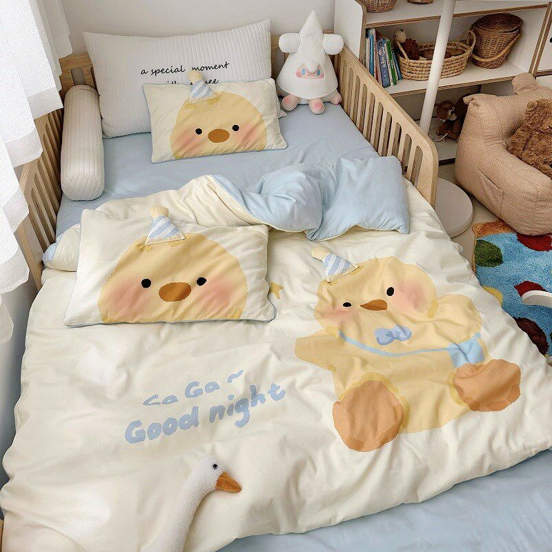 婴儿被子春秋冬宝宝可拆洗卡通纯棉磨毛柔软儿童S幼儿园加厚小被
