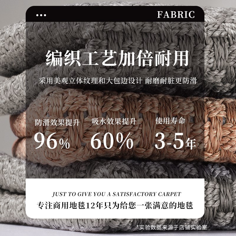 简约现代满铺厨房地垫吸水吸油家用门口门垫进门防滑脚垫耐脏地毯