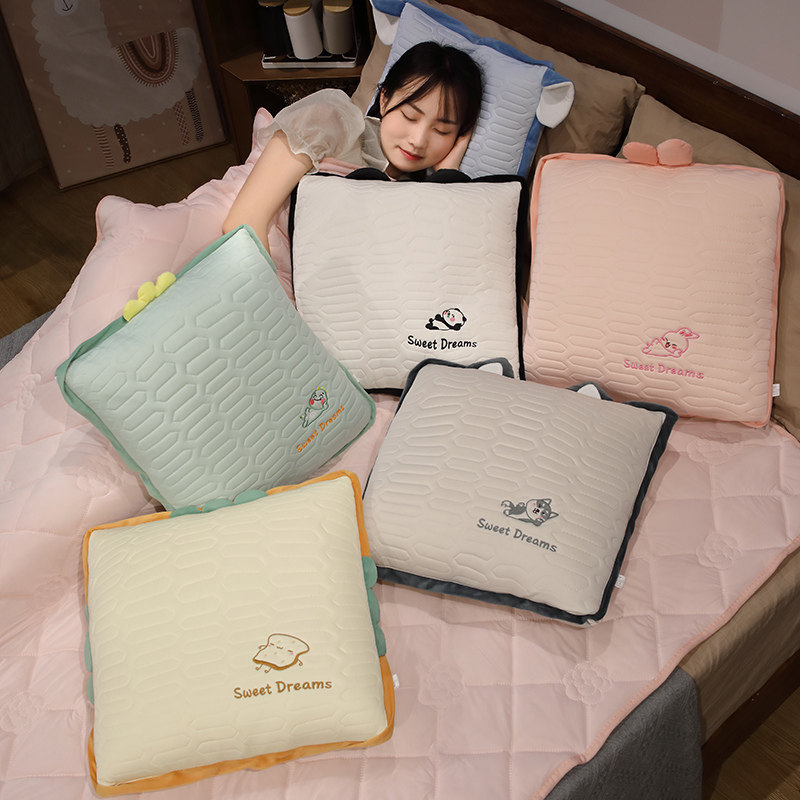 夏季多功能抱枕被子两用凉感二合一毯子办公室午睡空调夏凉被夏天,居家布艺,抱枕被,淘宝优惠券,粉丝福利购,淘宝优惠卷