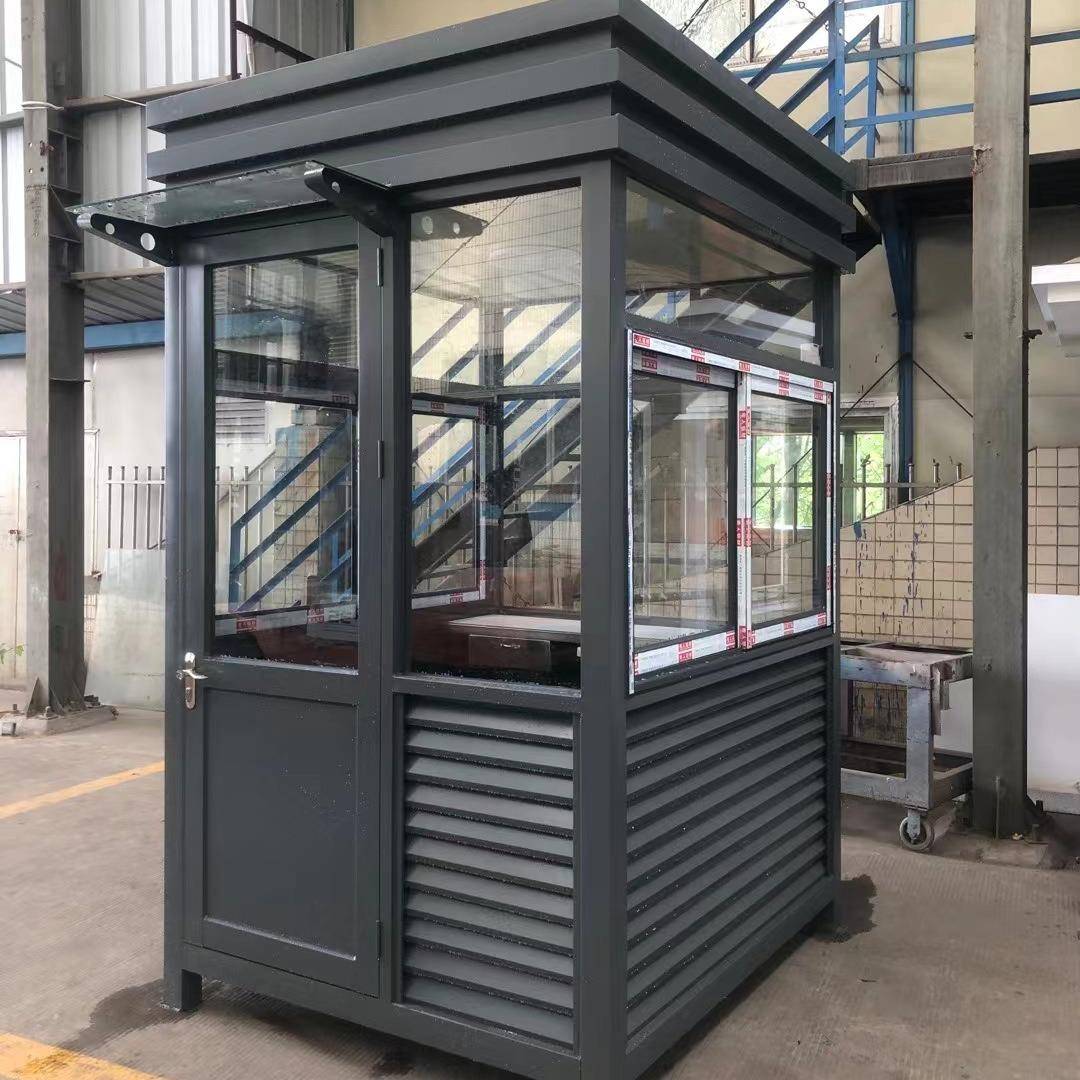 钢结构岗亭制作安装保安门卫值班亭成品现货多种款式规格送货上门
