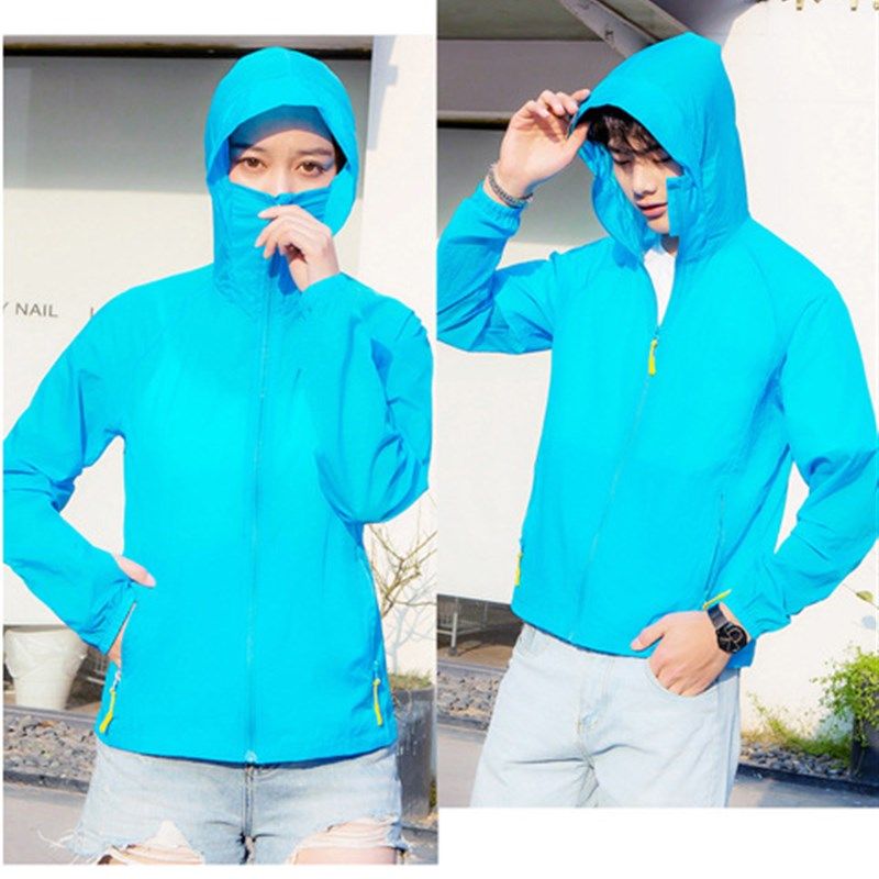 户外运动钓鱼骑行防晒服男女款情侣学生透气皮肤防晒衣女