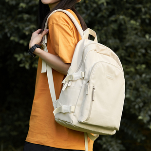 森系书包初中女生高中生美式 高颜值背包女大学生双肩包旅行包男新