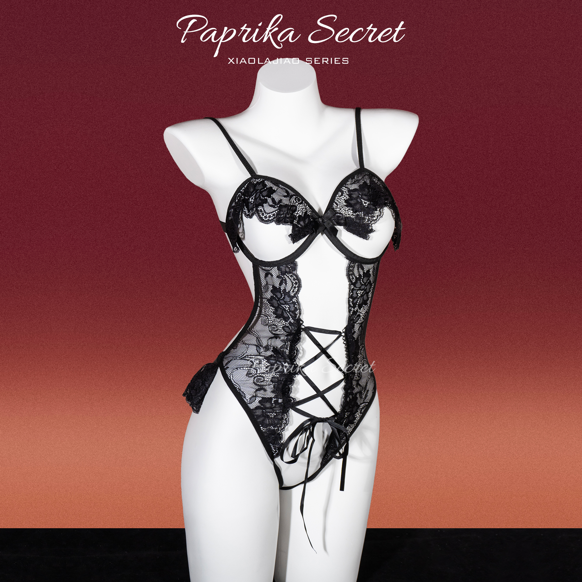 性感蕾丝情调连体睡衣镂空透视情侣纯欲风露背吊带内衣女