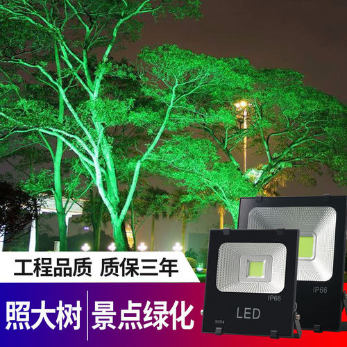 七彩led照树灯户外防水庭院草坪景观园林室外彩色射灯花园别墅