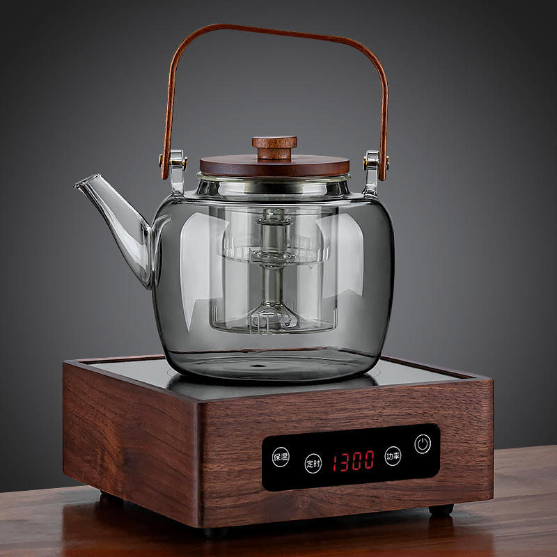 煮茶壶套装家用大容量网红煮茶器茶具电陶炉玻璃烧水壶电热蒸茶炉