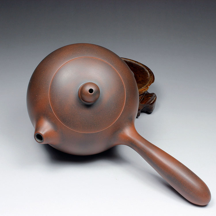 唐羽侧把壶钦州坭兴陶茶壶家用纯手工茶具窑变壶紫泥紫砂工艺泡茶