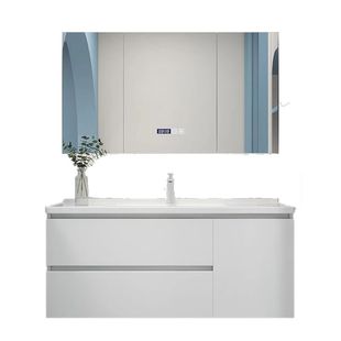 105厘米一门双抽实木非标浴室柜洗漱台洗脸盆组合 65cm